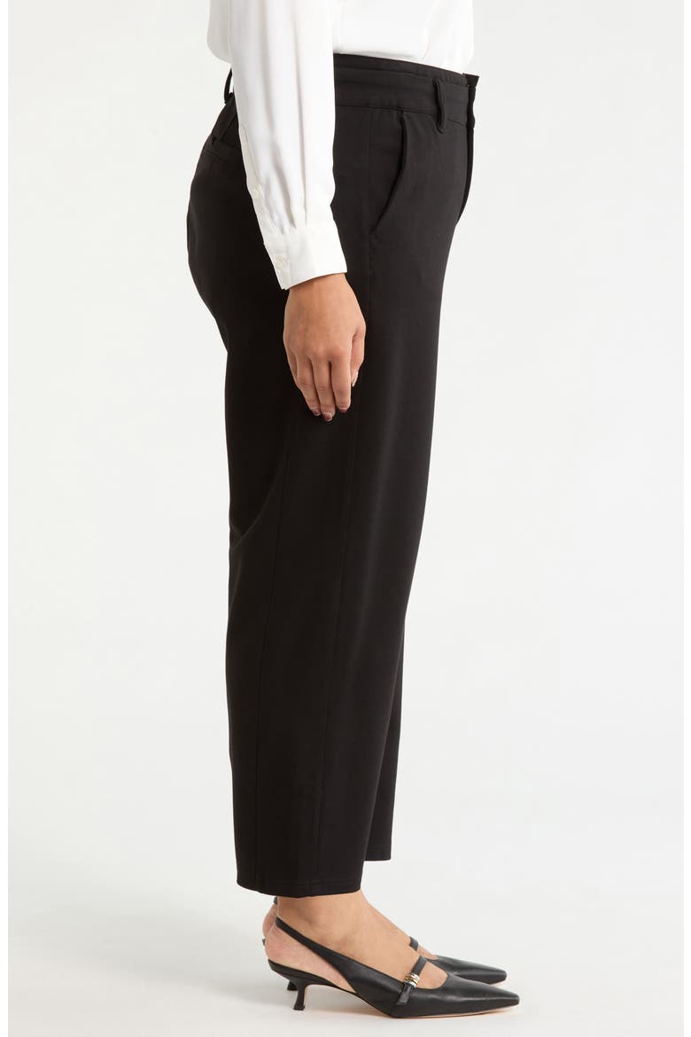 Skyrise Ankle Straight Leg Pants, Alternate, color, BLACK