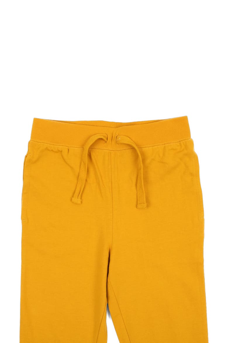 Kids 100% Cotton Lightweight Jogger Pants, Alternate, color, Mustard