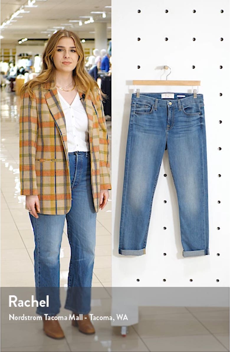 High Waist Crop Straight Leg Jeans, sales video thumbnail