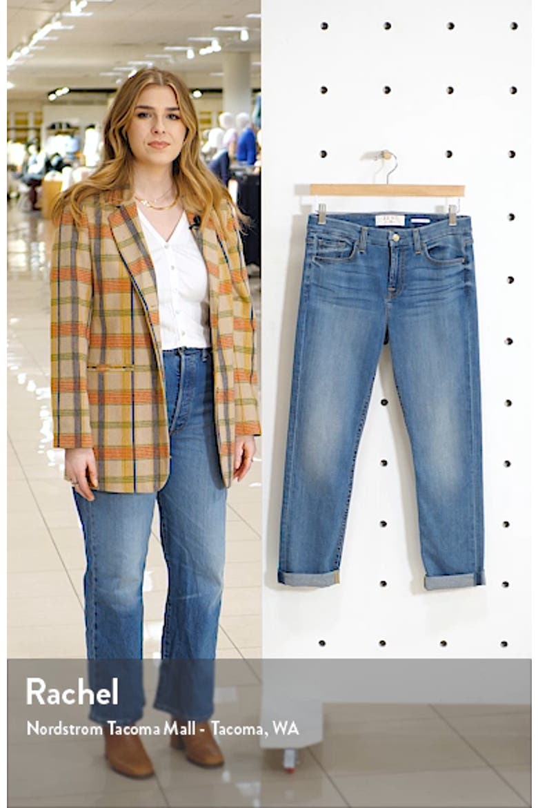 High Waist Crop Straight Leg Jeans video