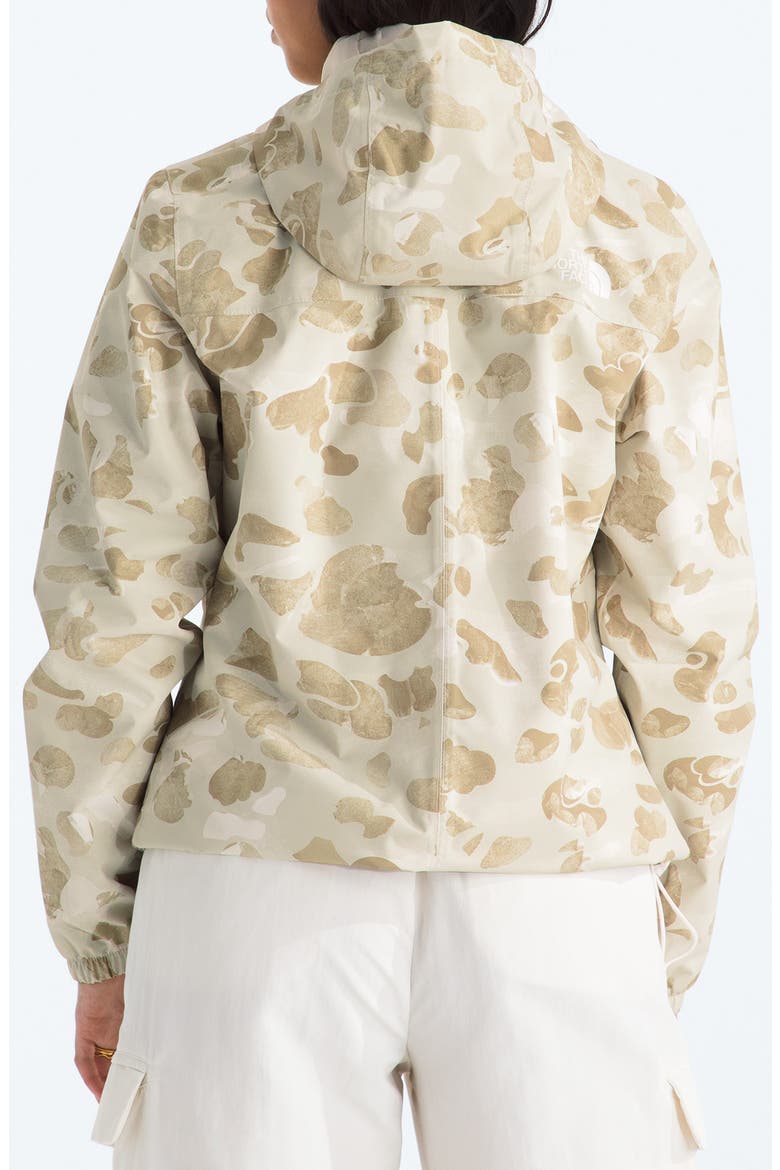 Antora Waterproof Hooded Rain Jacket, Alternate, color, PALE KHAKI HERITAGE PRINT