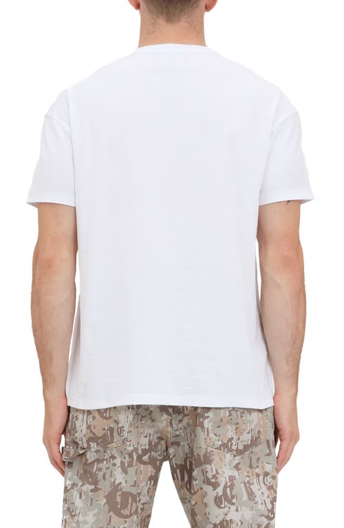 Purple Brand Textured Inside Out Graphic T-shirt In White