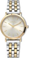 Ettika Classic Round Dial Two-Tone Bracelet Watch