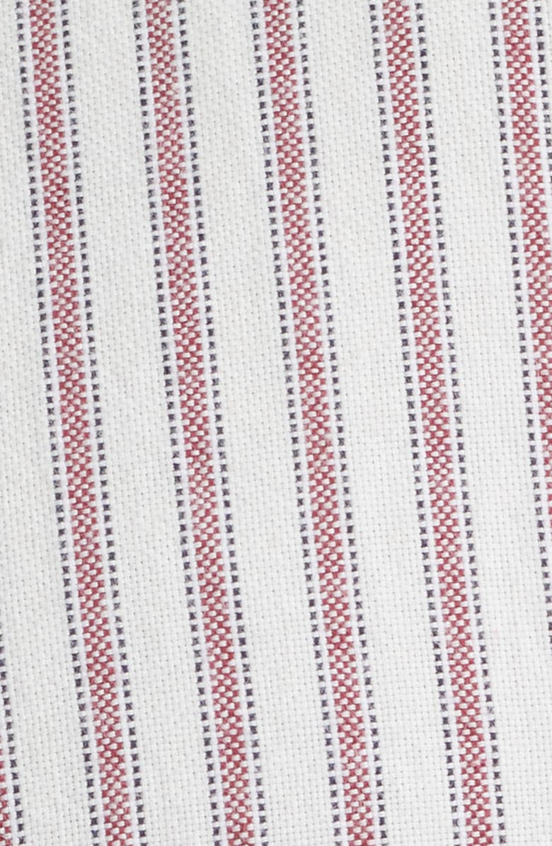 Dickies Gallatin Ticking Stripe Cotton Button-Down Shirt, Alternate, color, Egret