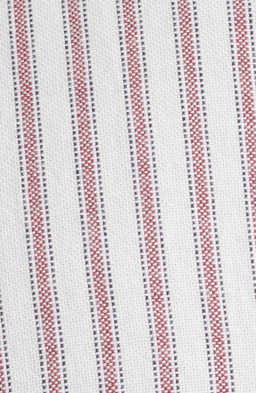 Dickies Gallatin Ticking Stripe Cotton Button-down Shirt In White