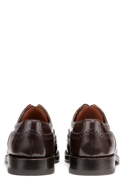G.h.bass Monogram Wingtip Oxford In Dk Brown