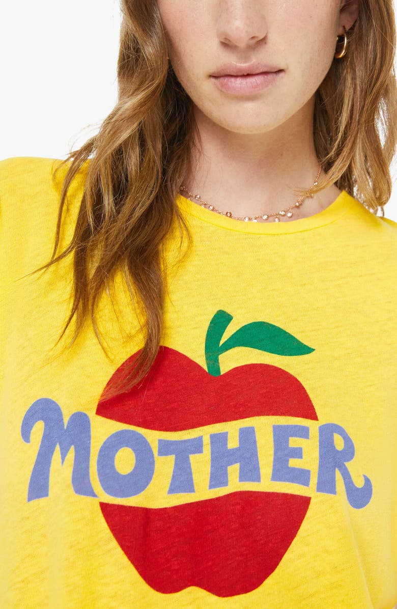 MOTHER The Sinful Supérieur Tee, Alternate, color, Mother Apple
