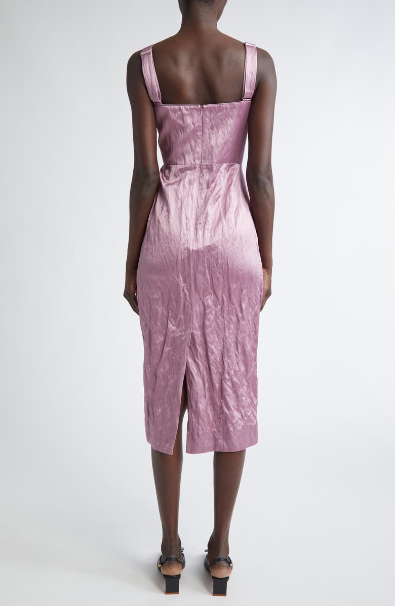 Erdem Floral Embroidered Duchesse Satin Cocktail Dress, Alternate, color, 