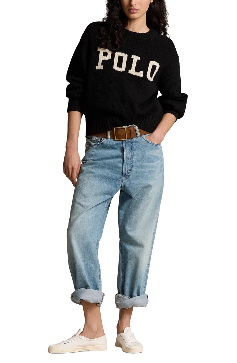 Polo Ralph Lauren Intarsia Logo Sweater, Alternate, color, 