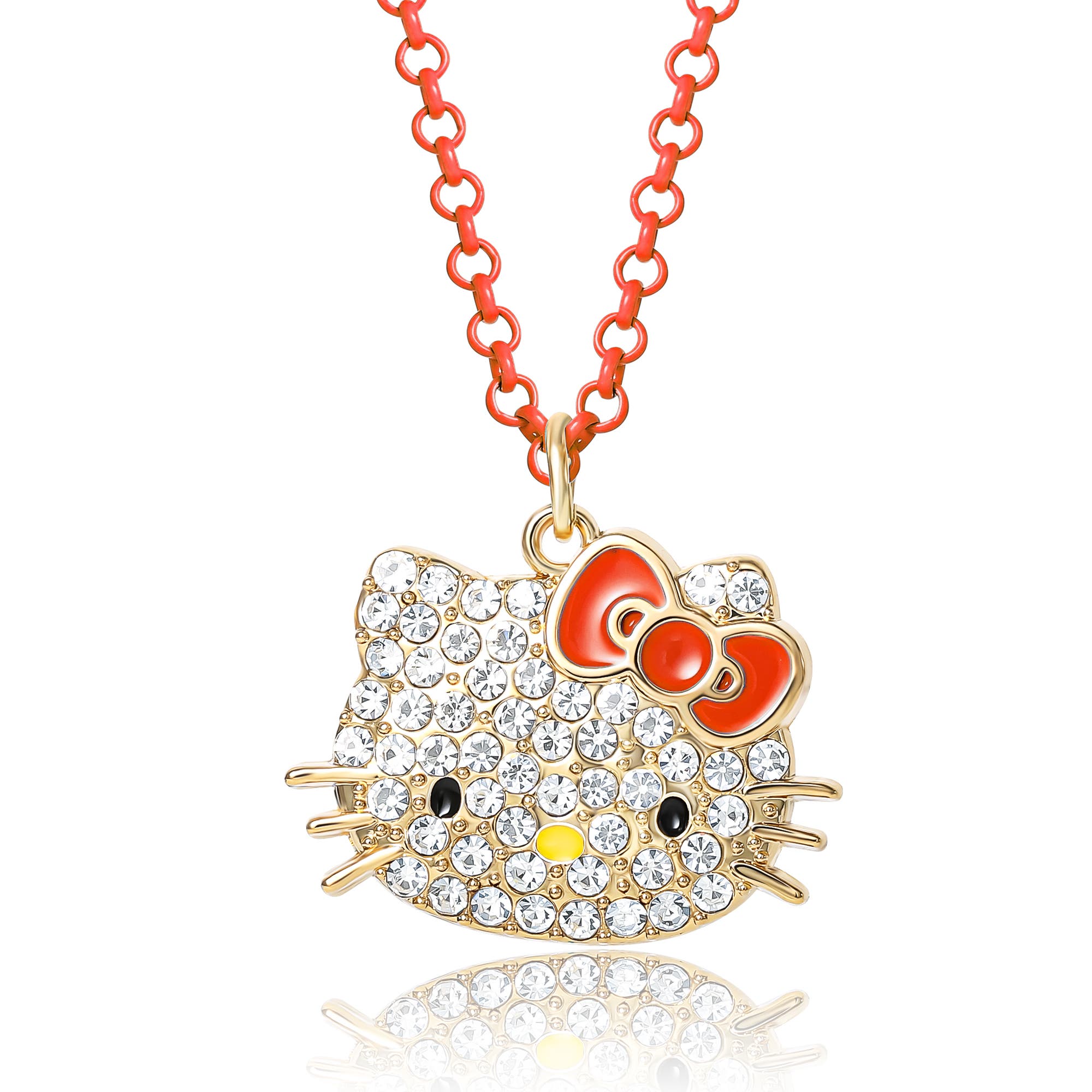 selected Gold, Neon Red