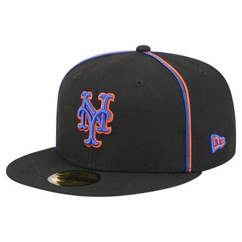 Men's New Era Black New York Mets Soutache 59FIFTY Fitted Hat