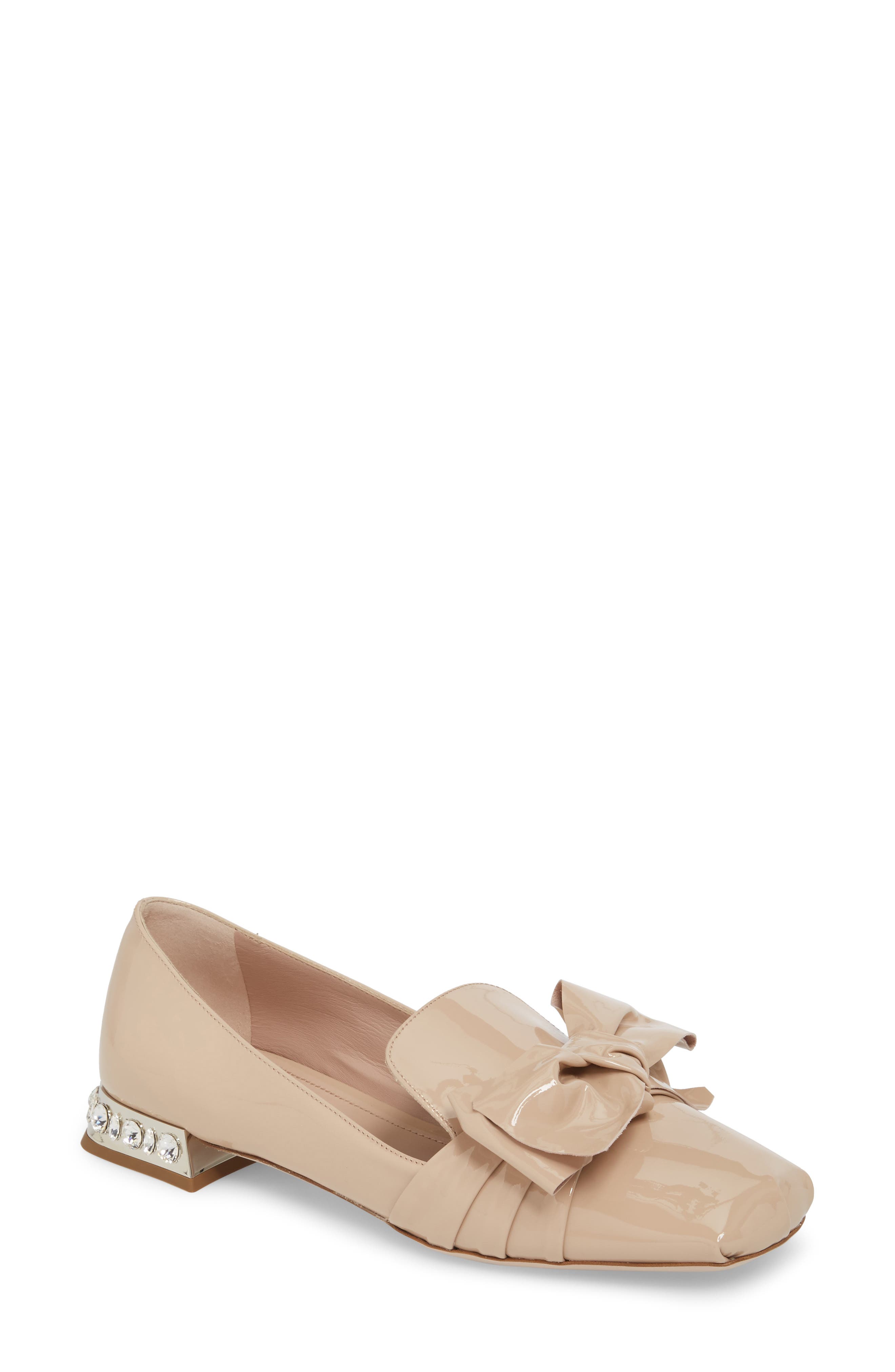 Embellished Heel Bow Loafer, Main, color, CIPRIA