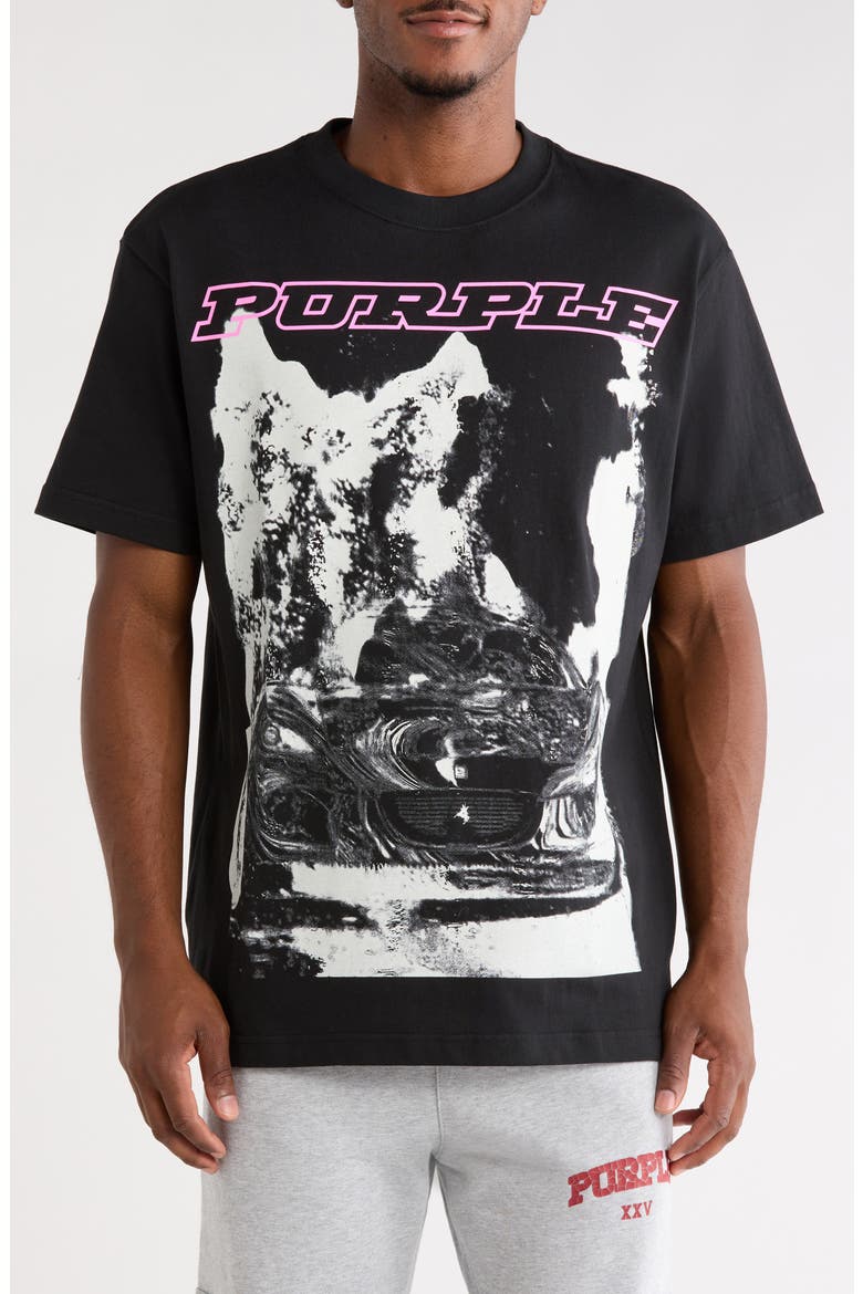 Heavyweight Jersey Graphic T-Shirt, Main, color, BLACK