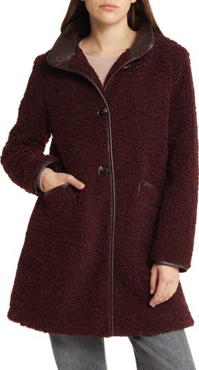 Hooded Faux Shearling buy Teddy Coat SAM EDELMAN NEW