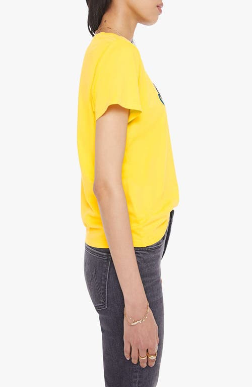 Mother Little Goodie Goodie Tee In Yellow