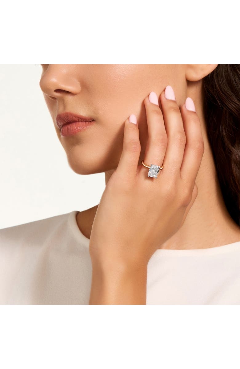 Bliss Diamond 4 Ct 14k Two Tone Certified Lab Grown Cushion Diamond Engagement Ring, Alternate, color, 14K Yellow Gold