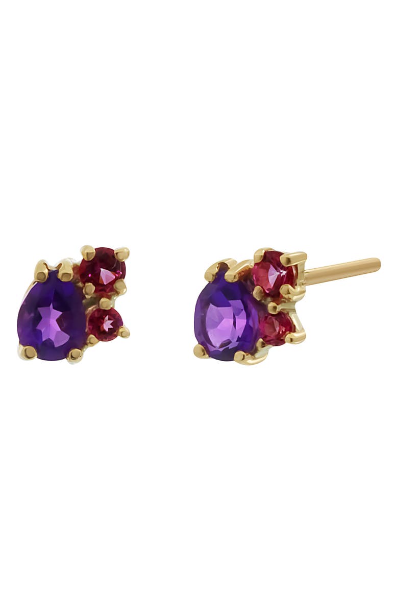 Bony Levy Color 14K Gold Cluster Stud Earrings, Main, color,