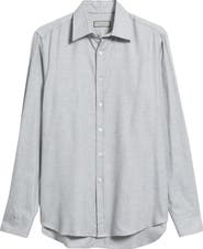 Canali Chevron Regular Fit Dress Shirt