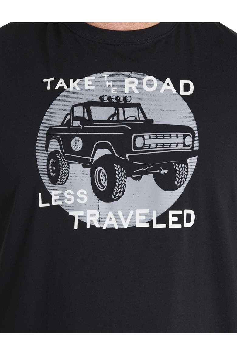 Big & Tall Take The Road Graphic Tee, Alternate, color, BLACK