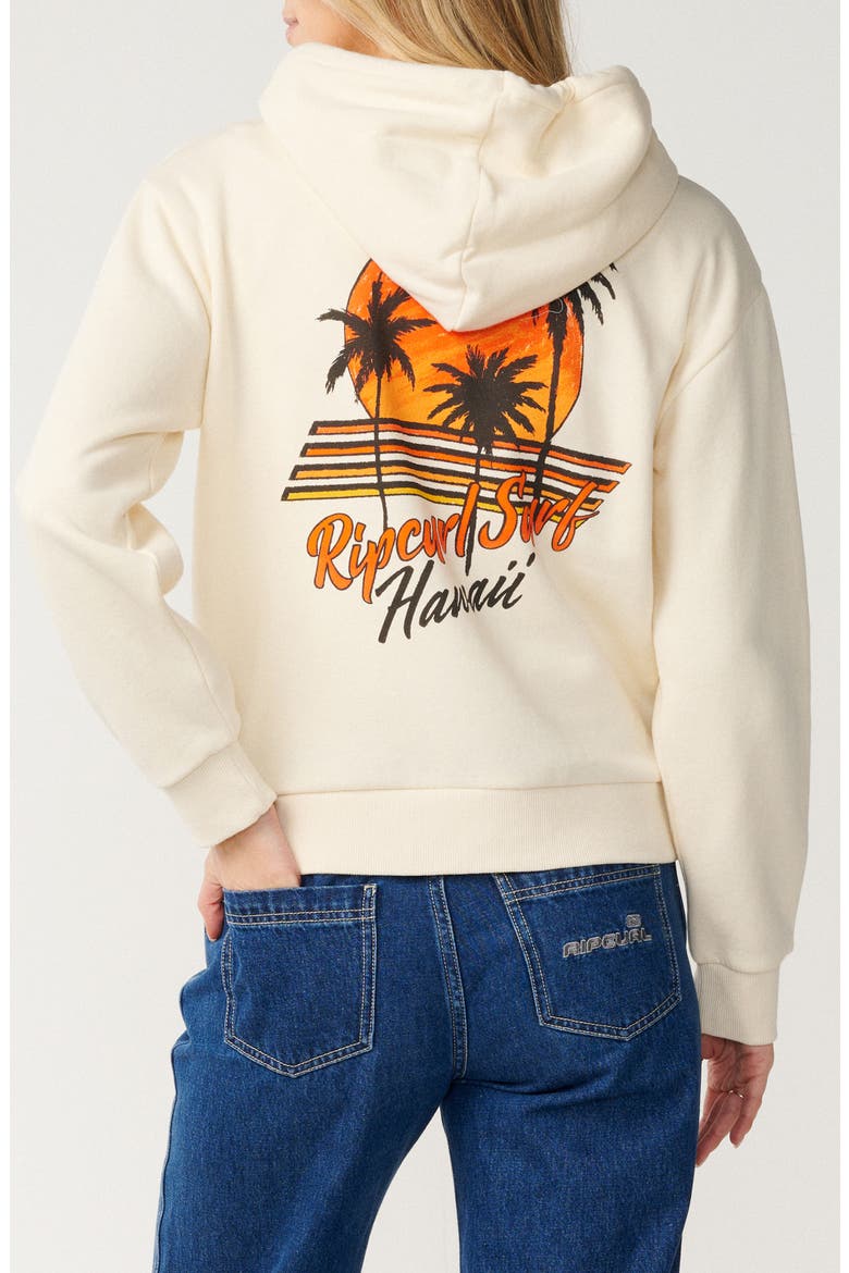 Surf Culture Graphic Zip Hoodie, Alternate, color, HAWAII BONE