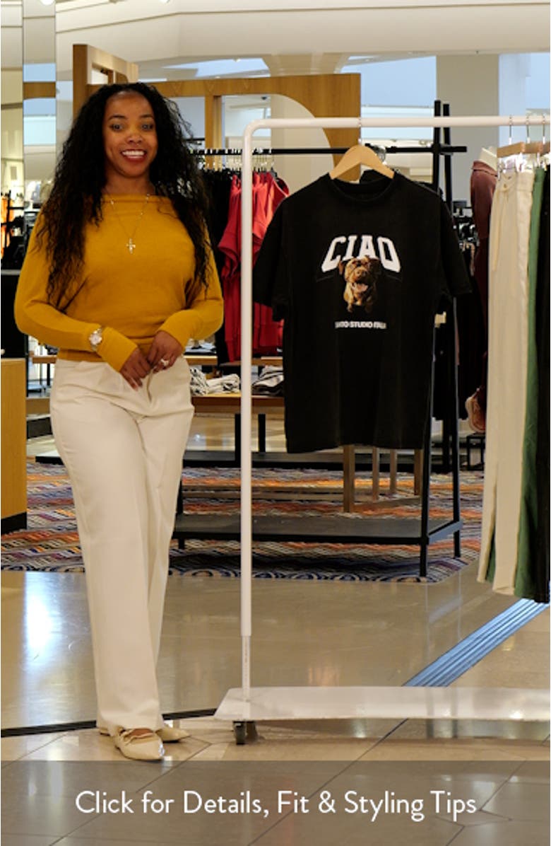 Ciao Drappo Boxy Fit Cotton Graphic T-Shirt, sales video thumbnail