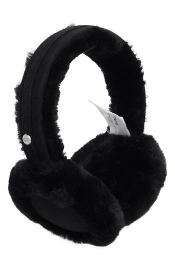 Ugg ® Classic Single Genuine Shearling Earmuffs In Black
