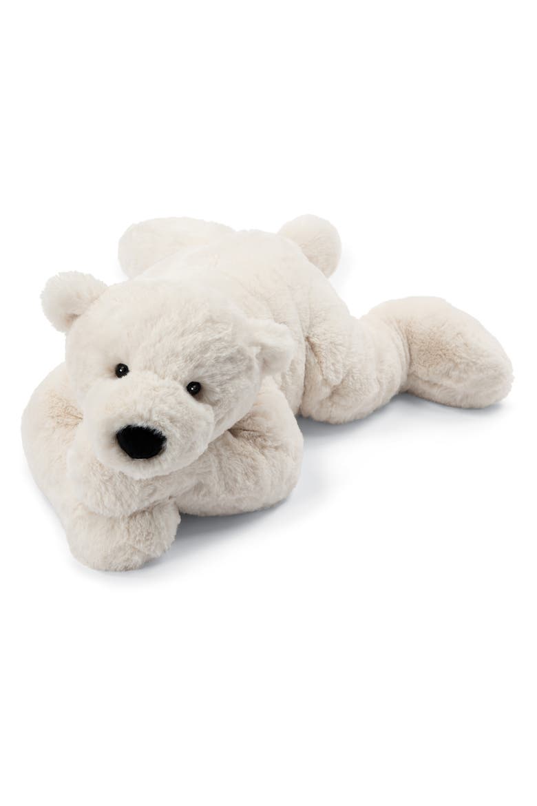 Perry Polar Bear Stuffed Animal, Main, color, WHITE