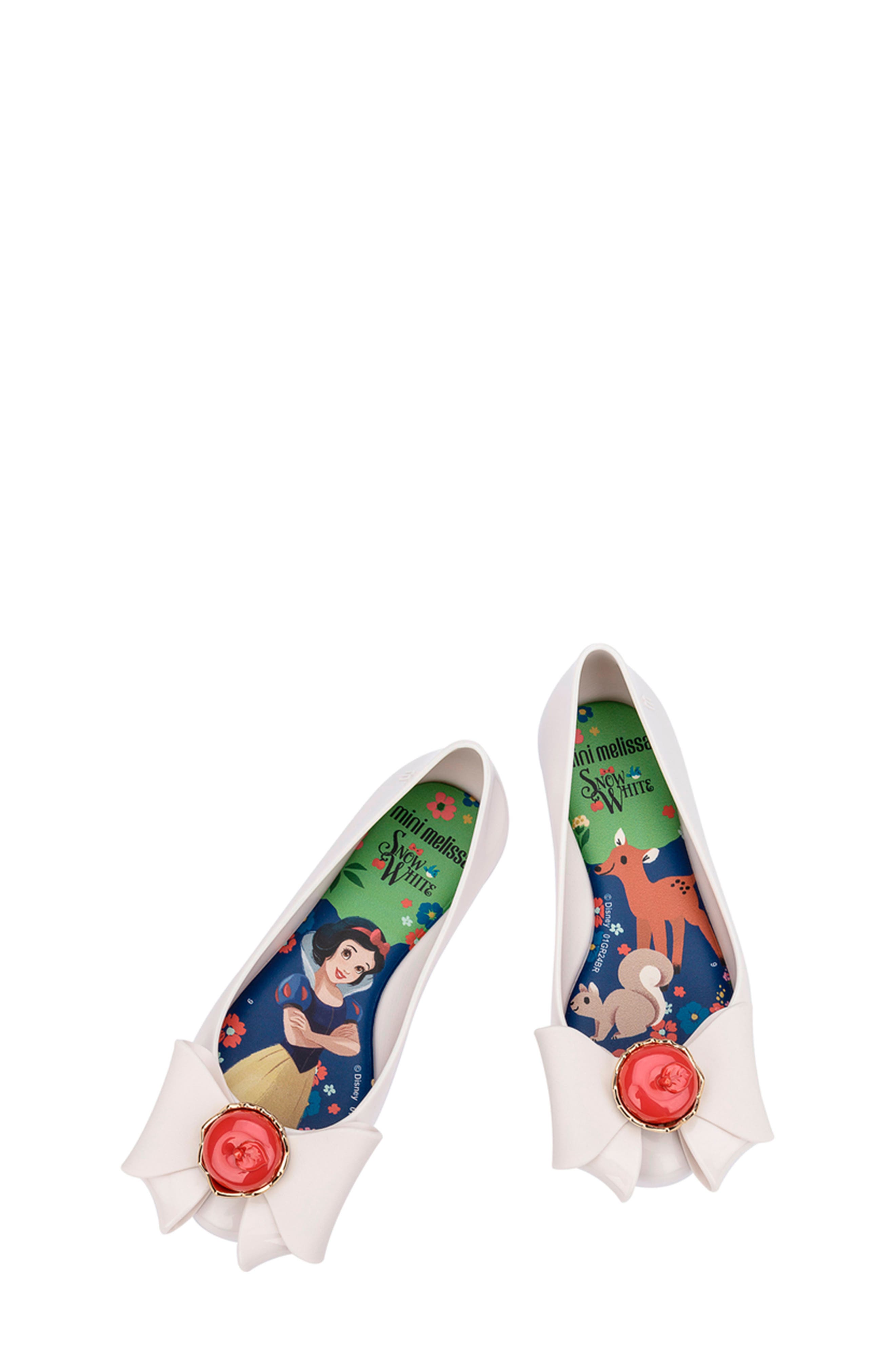 Mini Melissa x Disney Snow White Sweet Love Ballet Flat, Alternate, color, Ax940