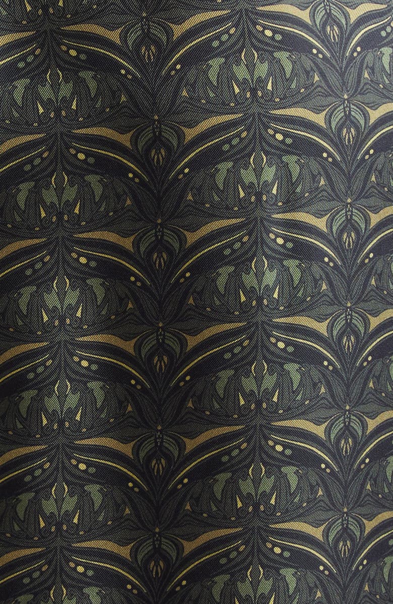 Max Mara Panfilo Print Long Sleeve Silk Twill Shirtdress, Alternate, color, 