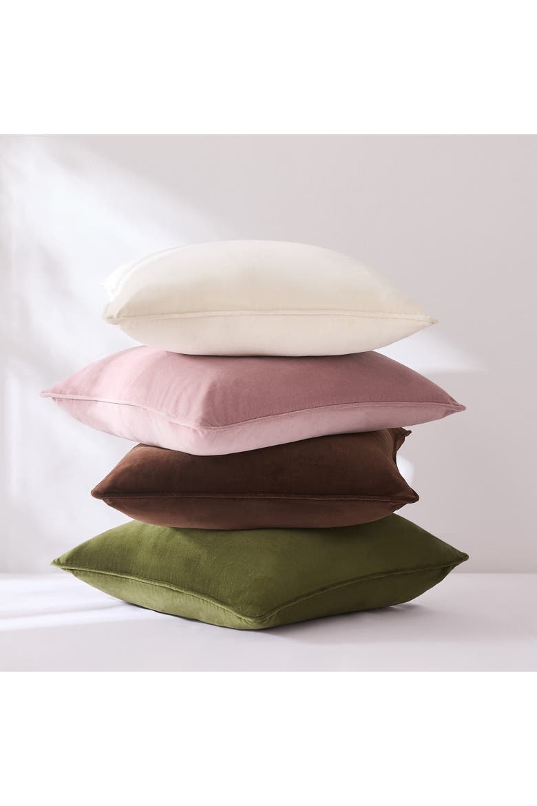 Terran Velvet Pillow Cover, Alternate, color, Dusty Pink