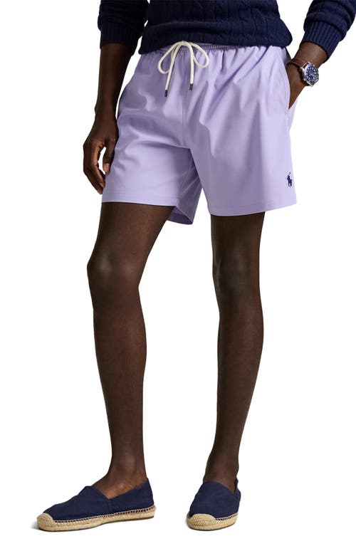Polo Ralph Lauren Traveler Swim Trunks In Purple