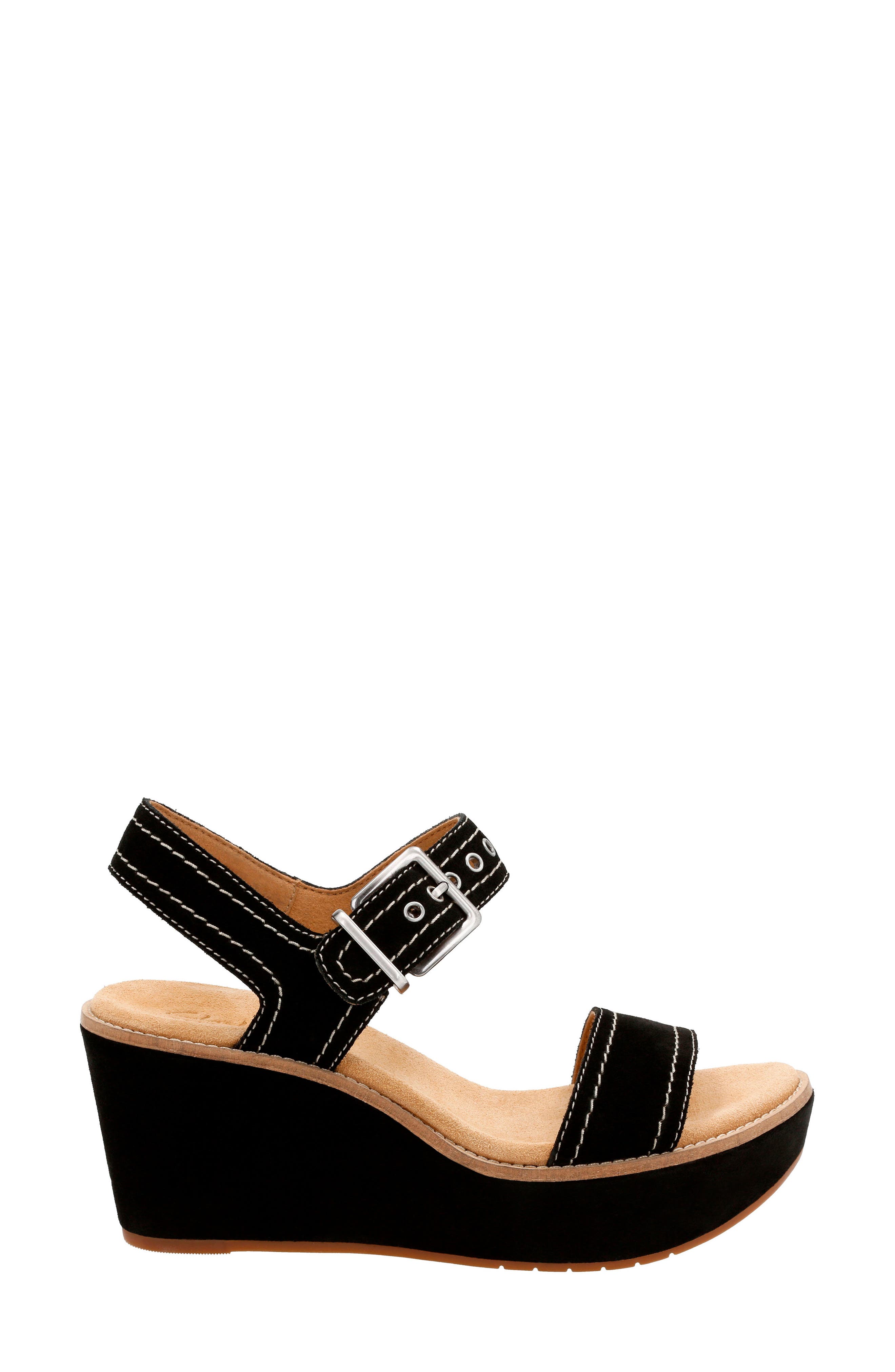 Clarks<sup>®</sup> Aisley Orchid Wedge Sandal, Alternate, color, 