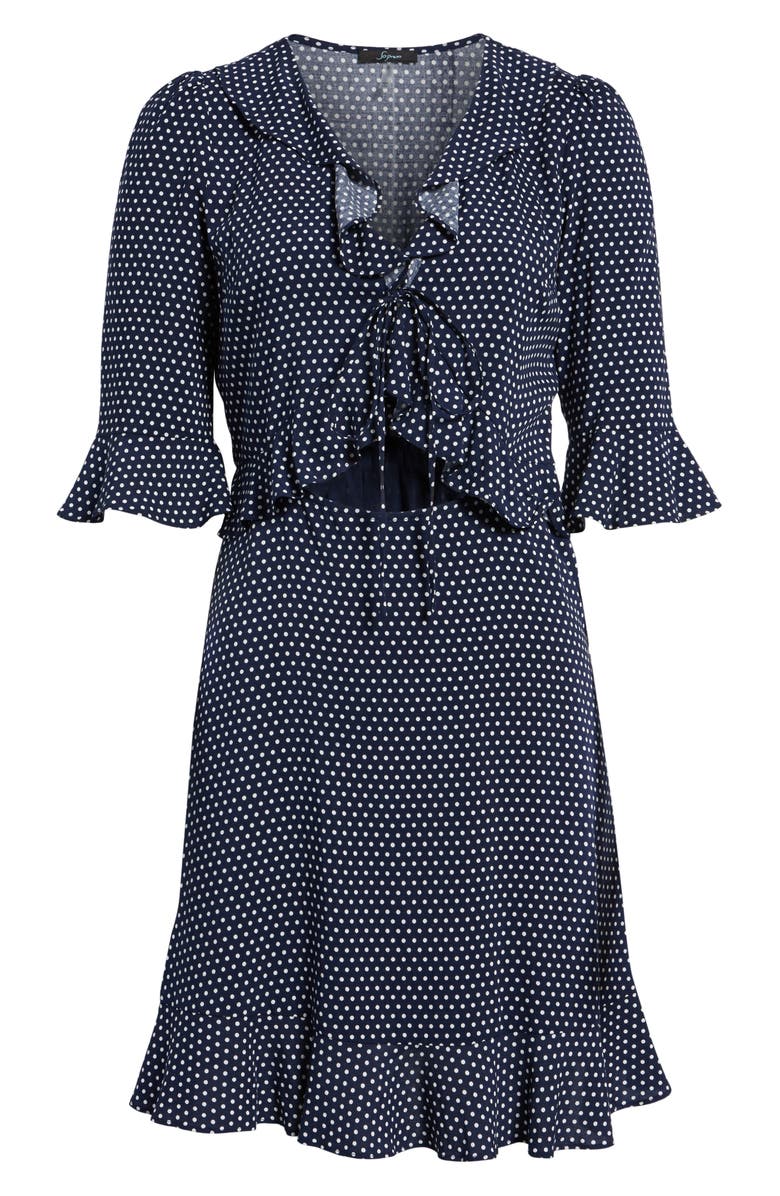 Soprano Ruffle Polka Dot Dress, Alternate, color, 