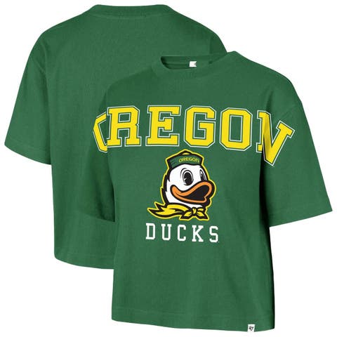 Women's '47 Kelly Green Oregon Ducks Outreach City Relaxed Cropped T-Shirt