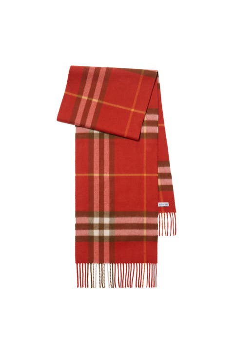 Check Cashmere Scarf