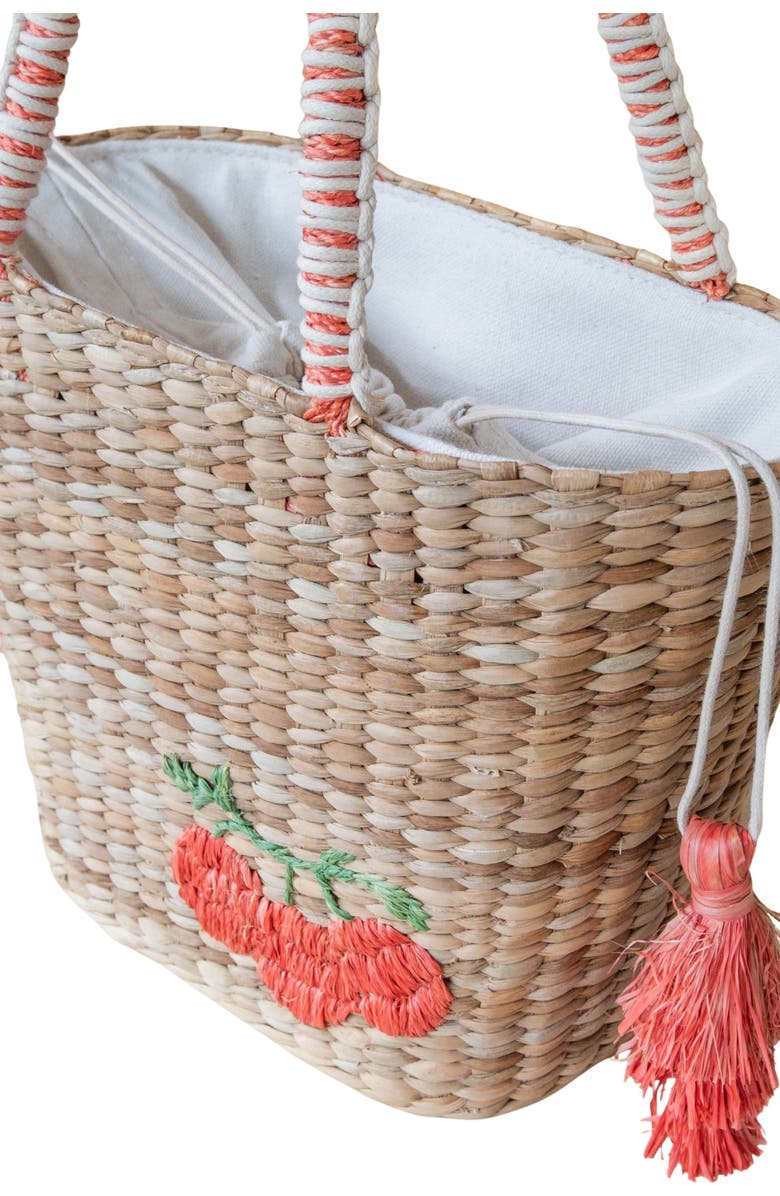 LIKHA Tomato Embroidered Tote Bag, Alternate, color,