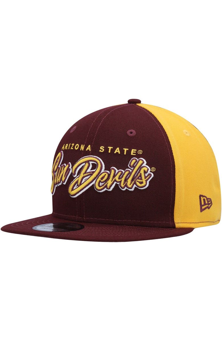 New Era Men's New Era  Maroon Arizona State Sun Devils Outright 9FIFTY Snapback Hat, Alternate, color, 