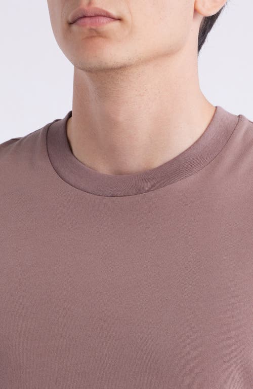 Frame Short Sleeve Light Cotton Tee In Pink