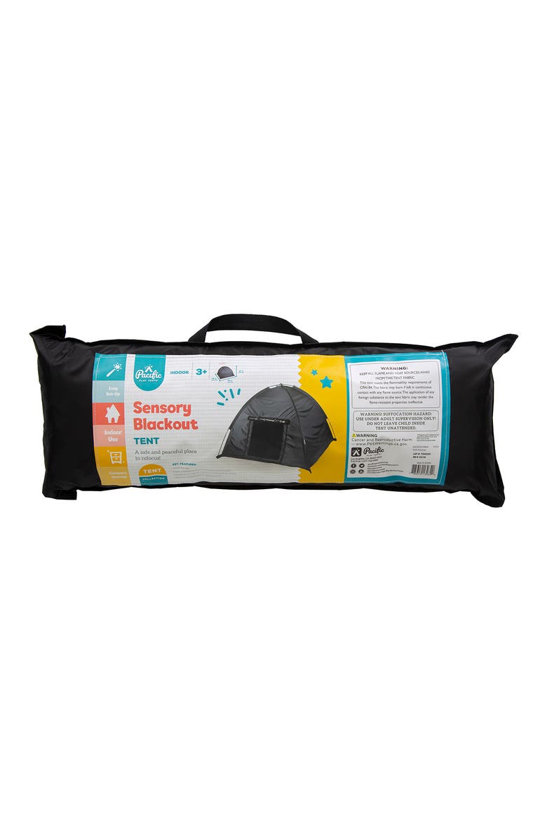 Sensory Blackout Play Tent, Alternate, color, BLACK