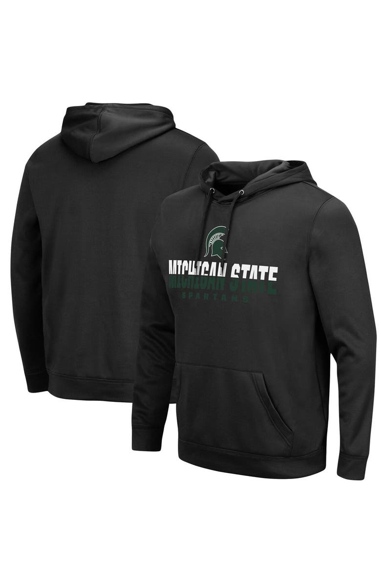 COLOSSEUM Men's Colosseum Black Michigan State Spartans Lantern Pullover Hoodie, Main, color, Black