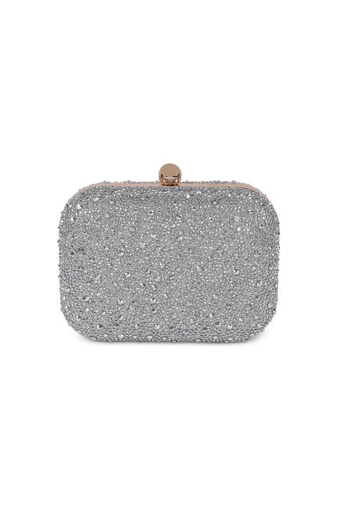 Celest Crystal Mini Minaudiere Clutch