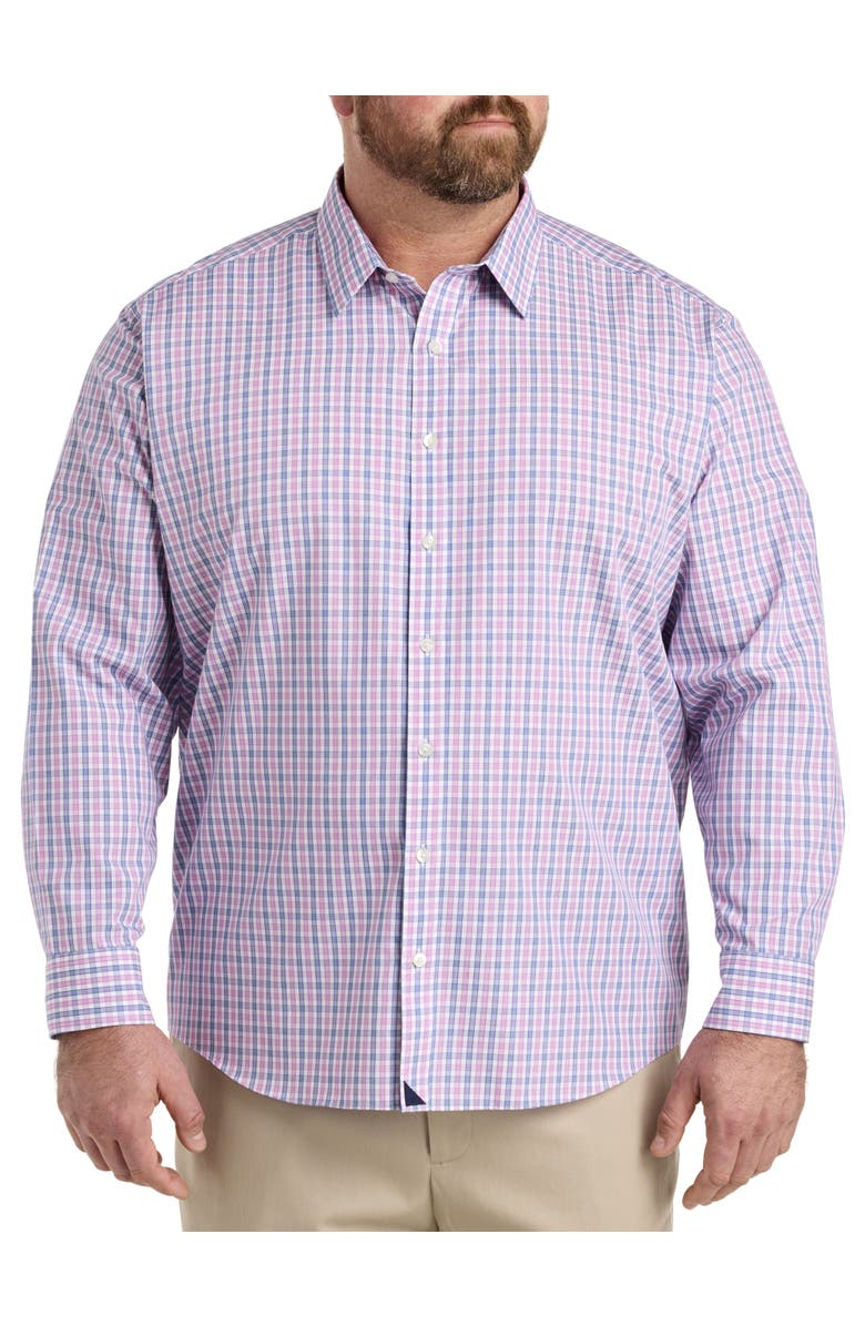 Untuckit Fit by Dxl Big & Tall Dolcetto Sport Shirt, Alternate, color, Pink
