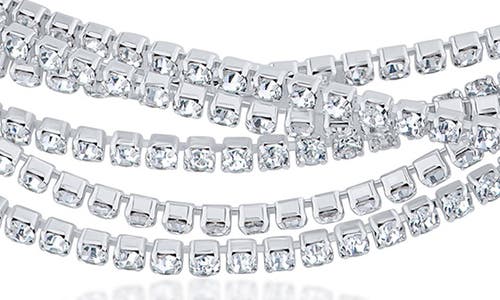 Jardin Layered Necklace In Silver