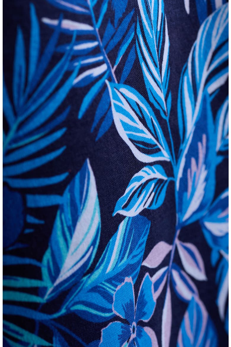 Hendrix Digital Cerulean Floral Print Pima Cotton Polo, Alternate, color, NAVY