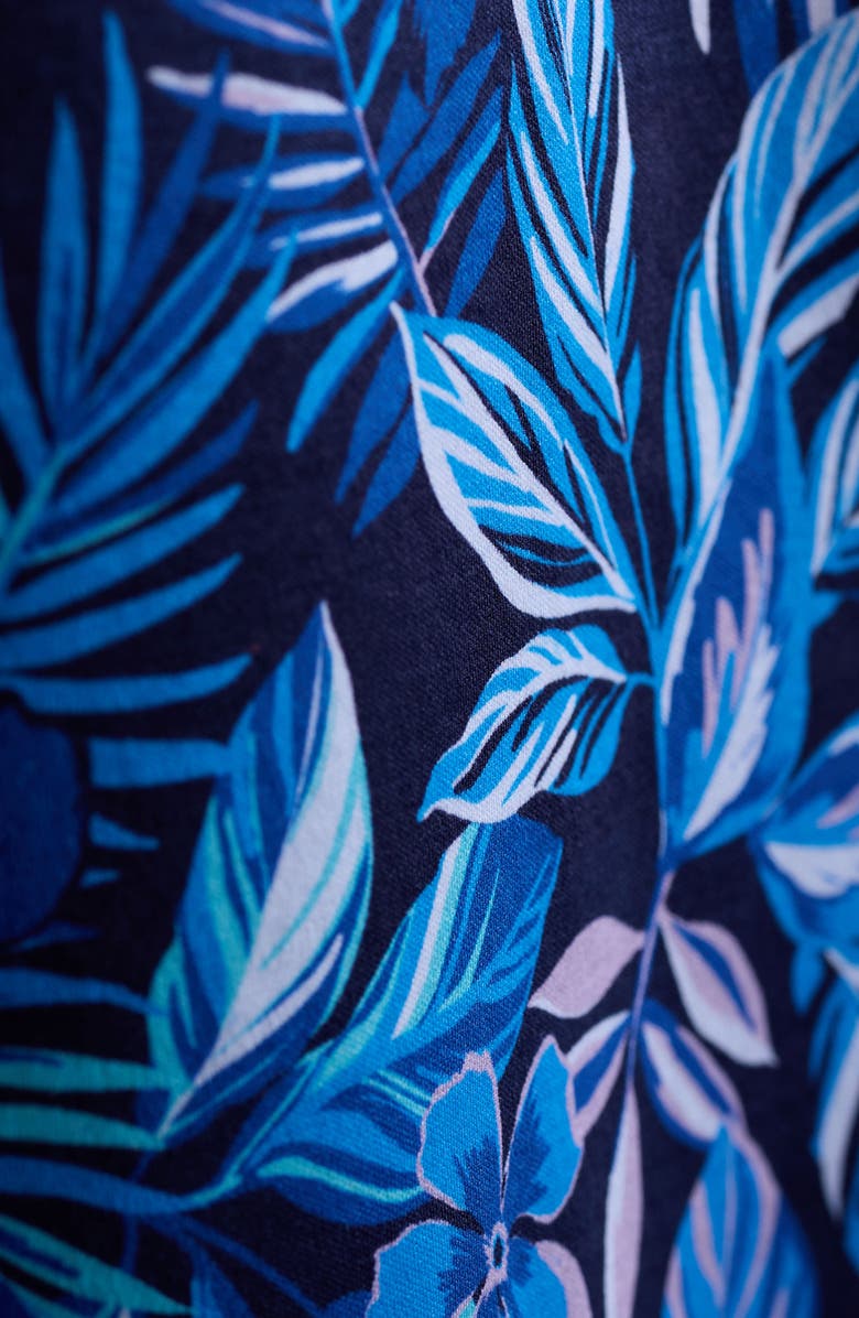 Bugatchi Hendrix Digital Cerulean Floral Print Pima Cotton Polo, Alternate, color, Navy