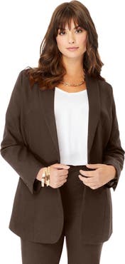 Roaman's Plus Size Bendover Blazer