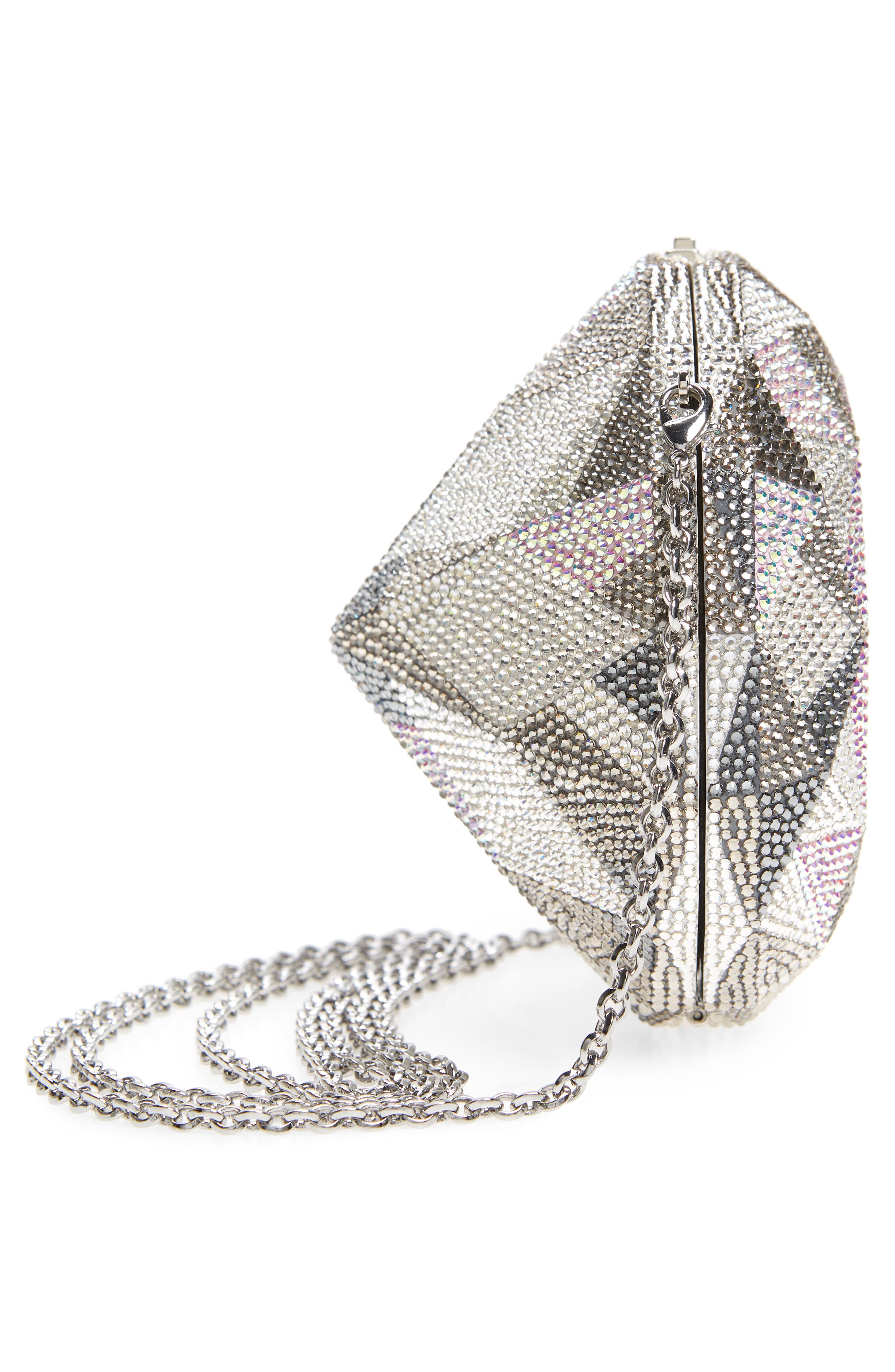 JUDITH LEIBER COUTURE Diamond Flawless Crystal Clutch, Alternate, color, 