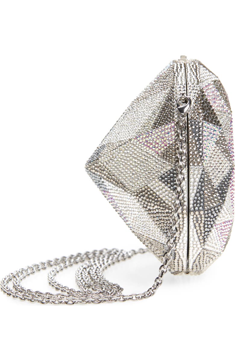 JUDITH LEIBER COUTURE Diamond Flawless Crystal Clutch, Alternate, color,