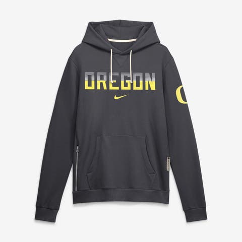 Men's Nike Anthracite Oregon Ducks 2026 Sideline Standard Issue Dri-FIT Hoodie