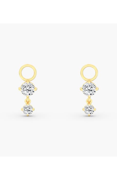 Starlight Lab Diamond Earring Charms in 14K Gold